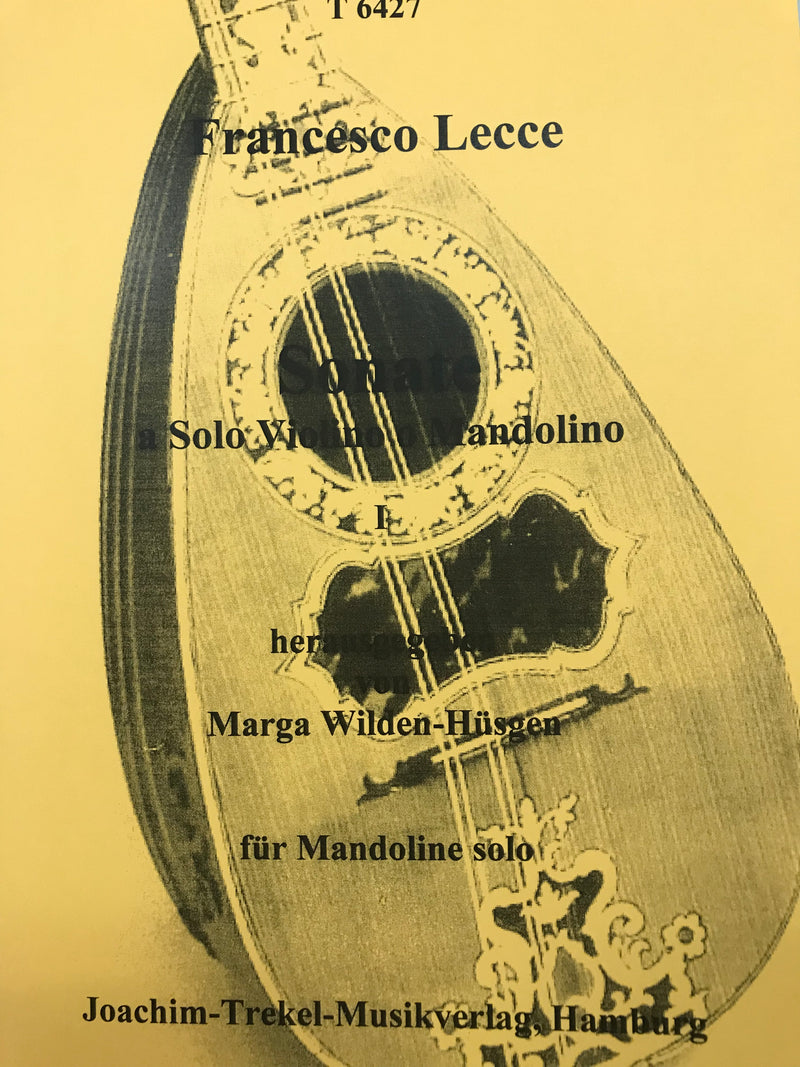 [Imported score] Lecce "Sonata for Violin or Mandolin (18th century)"