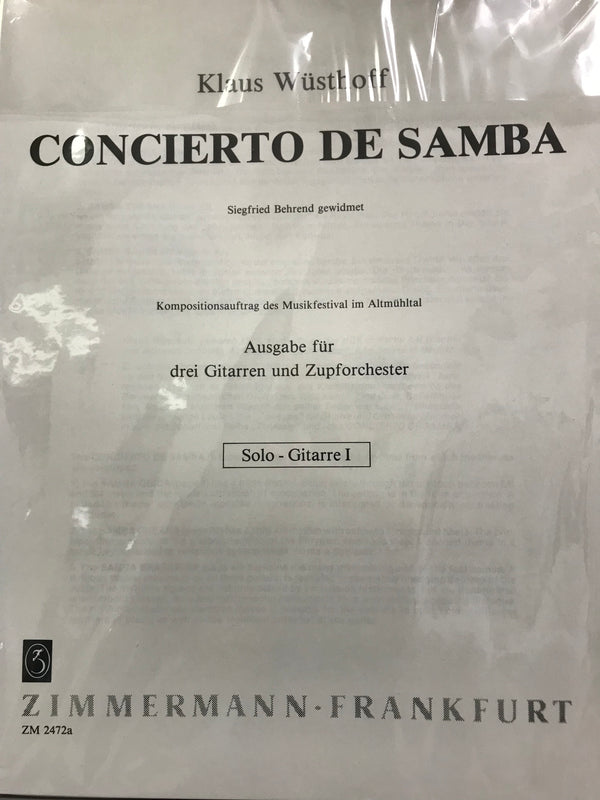 [Imported music] Wusthoff: Samba Concerto