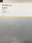 【輸入譜】バルベッラ「6つの二重奏曲 第1巻 (Nos.1～3)」