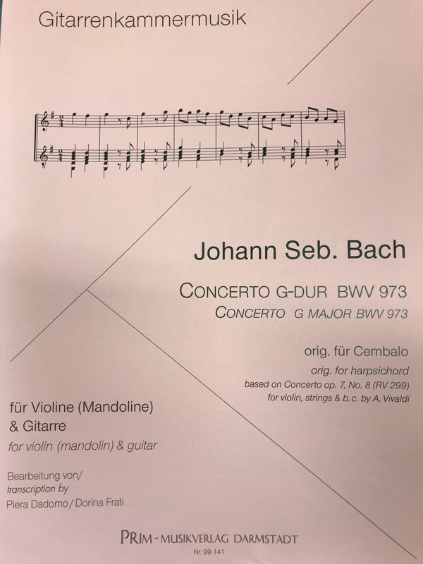 [Imported Music] Bach "Concerto in G major BWV973"