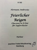【輸入譜】アンブロジウス: 祝典舞曲 (シャコンヌ・ニ長調)