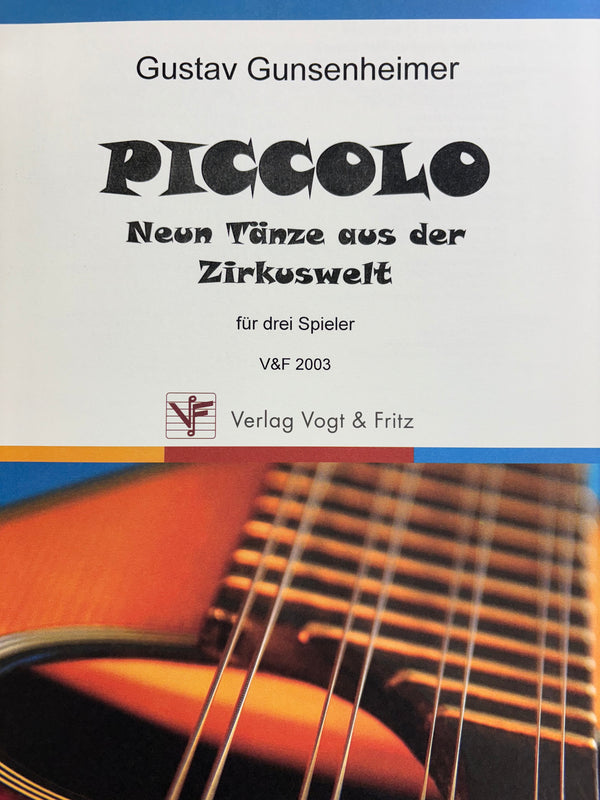 【輸入譜】グンゼンハイマー: ピッコロ (サーカスの世界からの9つの舞曲)