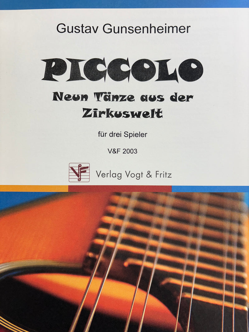 【輸入譜】グンゼンハイマー: ピッコロ (サーカスの世界からの9つの舞曲)