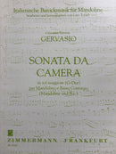 【輸入譜】ジェルヴァジオ: 室内ソナタ・ト長調 (Gimo 145/146)