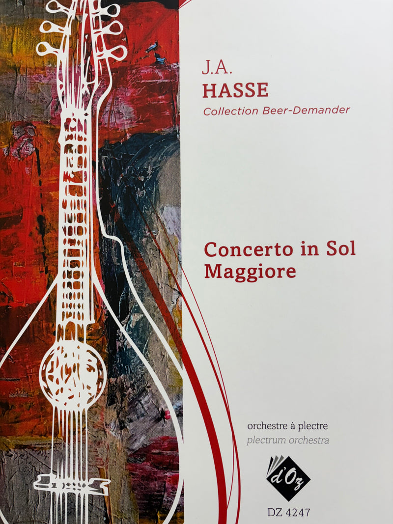 【輸入譜】ハッセ: 協奏曲ト長調