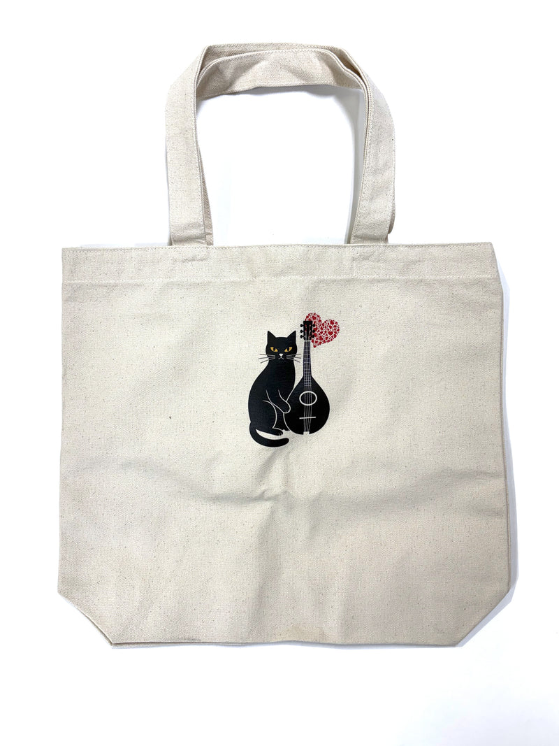 マンドリンと黒猫 トートバッグ | イケガク