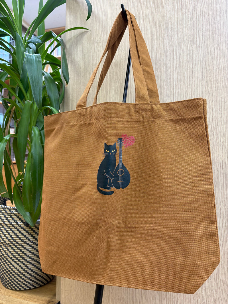 マンドリンと黒猫 トートバッグ | イケガク