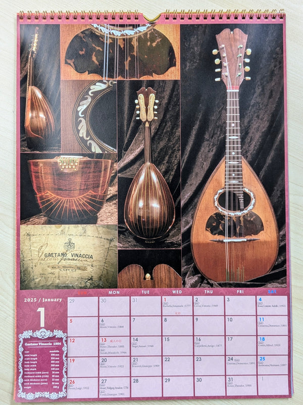 Mandolin Calendar　2025