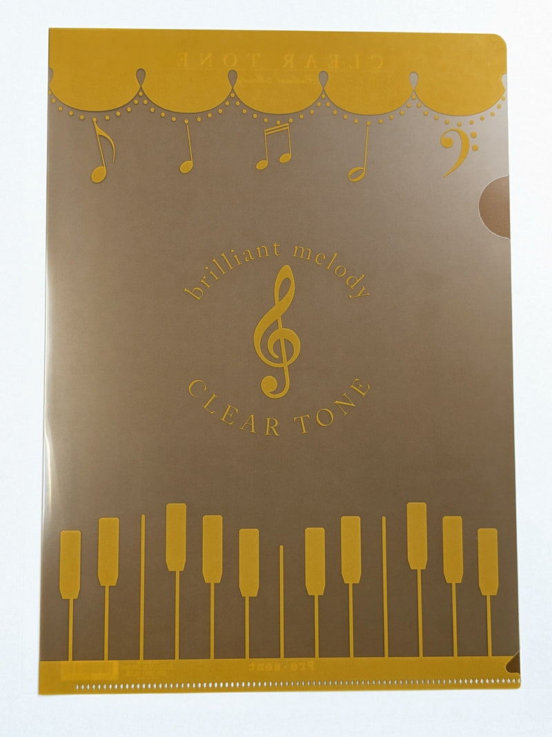 3 pocket clear file (kaleidoscope treble clef)