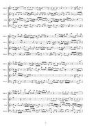 楽譜 二橋潤一: バッハの墓　マンドリン四重奏のためのバッハ様式による