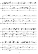 楽譜 二橋潤一: バッハの墓　マンドリン四重奏のためのバッハ様式による