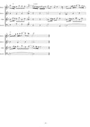 楽譜 二橋潤一: バッハの墓　マンドリン四重奏のためのバッハ様式による