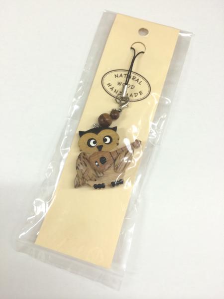 owl wooden strap