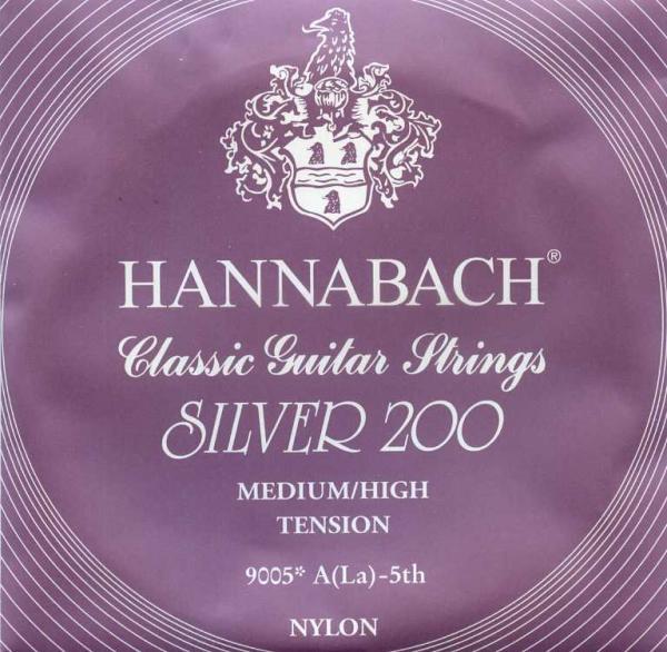 Hannabach Guitar Strings Silver 200 (Medium High) A-5
