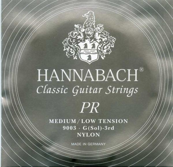Hannabach Guitar Strings Silver 200 (Medium Low) G-3