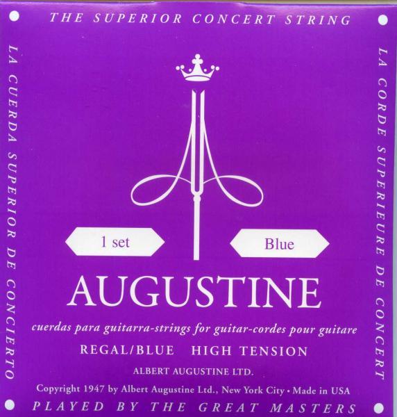 Augustine guitar strings (purple legal/blue) set