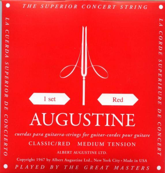 Augustine guitar strings (red) set