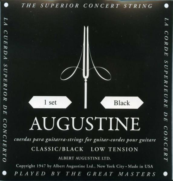 Augustine guitar strings (black) set