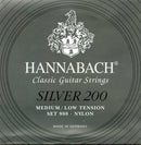 Hannabach guitar strings silver 200 (medium low) set
