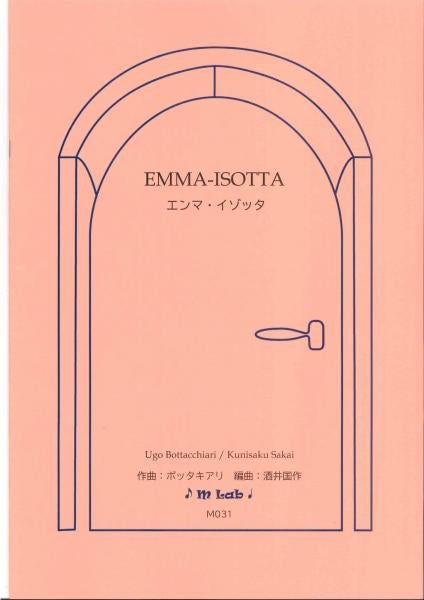 Sheet music: “Emma Isotta” arranged by Kunisaku Sakai, composed by Bottachiari