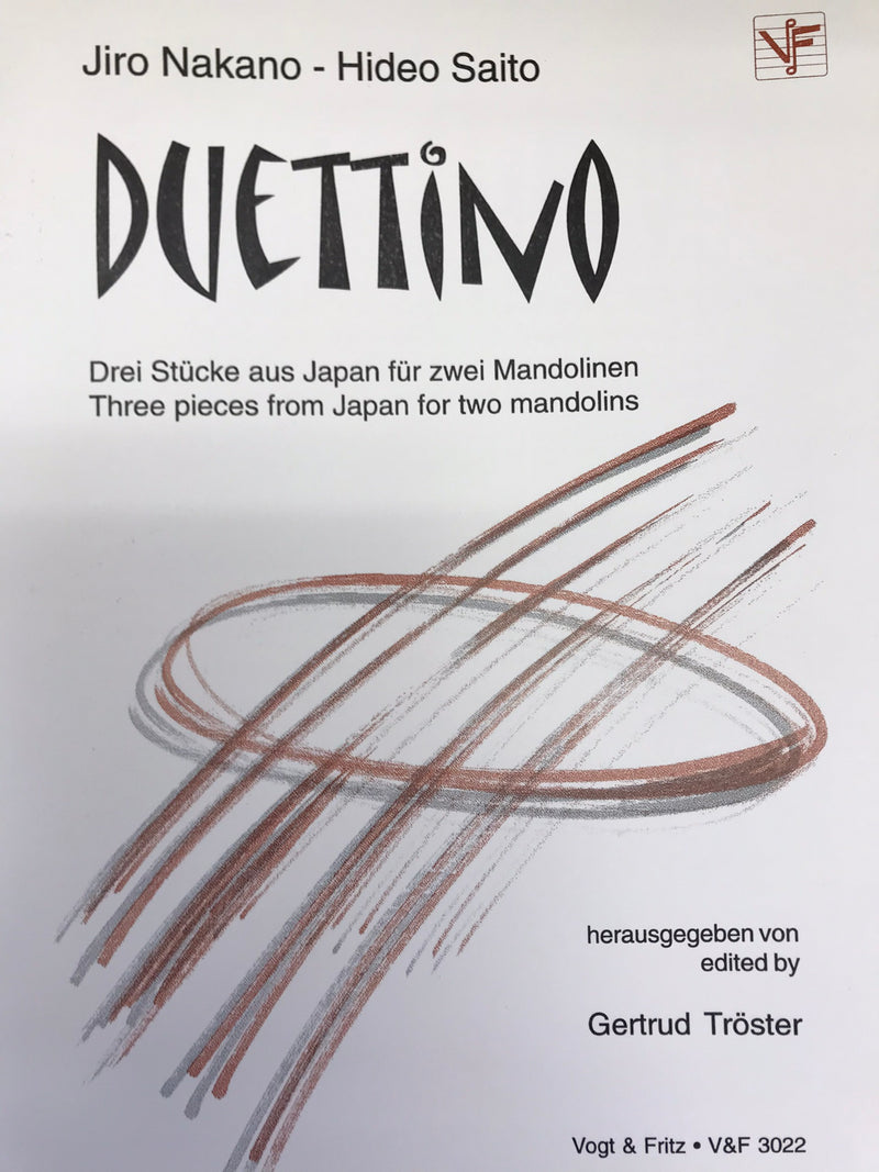 [Imported music] Jiro Nakano &amp; Hideo Saito: Duettino (3 Japanese pieces for 2 mandolins)