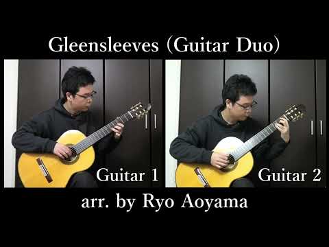 Sheet music “Greensleeves (Guitar Duet)” arranged by Ryo Aoyama