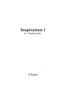 악보 카가성 히로미츠 “Inspiration 1”