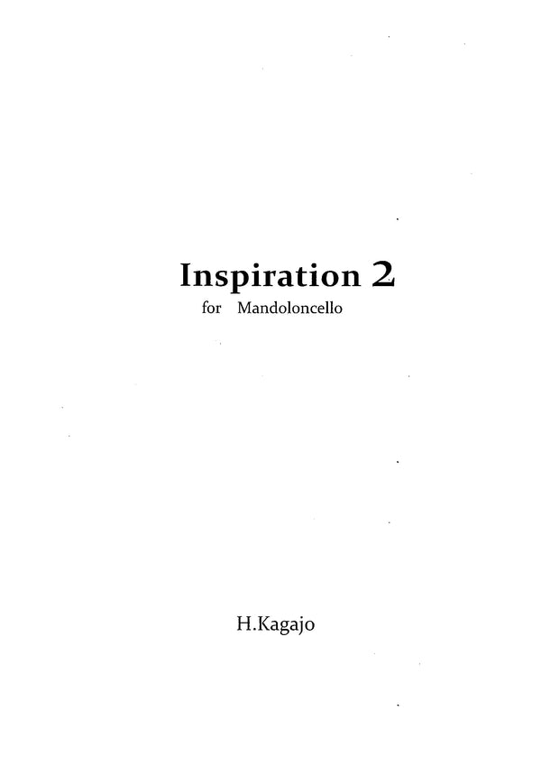 Sheet music Hiromitsu Kagajo “Inspiration2”